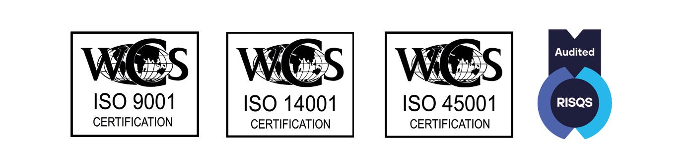 Ubique accreditations QMS ISO 9001, ISO 14001, OHSAS 18001 and RISQS